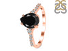 Black Tourmaline & White Topaz Ring BLS-RDR-3148.
