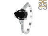 Black Tourmaline & White Topaz Ring BLS-RDR-3148.