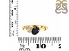 Black Tourmaline & White Topaz Ring BLS-RDR-3153.