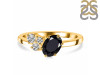 Black Tourmaline & White Topaz Ring BLS-RDR-3153.