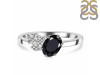 Black Tourmaline & White Topaz Ring BLS-RDR-3153.
