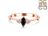 Black Tourmaline & White Topaz Ring BLS-RDR-3155.