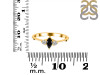 Black Tourmaline & White Topaz Ring BLS-RDR-3155.