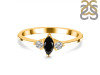 Black Tourmaline & White Topaz Ring BLS-RDR-3155.