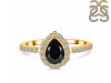 Black Tourmaline & White Topaz Ring BLS-RDR-3161.