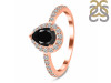 Black Tourmaline & White Topaz Ring BLS-RDR-3161.