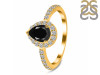 Black Tourmaline & White Topaz Ring BLS-RDR-3161.