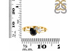 Black Tourmaline & White Topaz Ring BLS-RDR-3199.