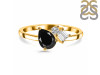 Black Tourmaline & White Topaz Ring BLS-RDR-3199.