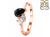 Black Tourmaline & White Topaz Ring BLS-RDR-3199.