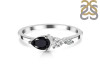 Black Tourmaline  & White Topaz Ring BLS-RDR-3238.