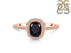 Black Tourmaline & White Topaz Ring BLS-RDR-3263.