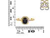 Black Tourmaline & White Topaz Ring BLS-RDR-3263.