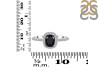 Black Tourmaline & White Topaz Ring BLS-RDR-3263.