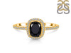 Black Tourmaline & White Topaz Ring BLS-RDR-3263.