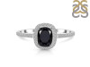 Black Tourmaline & White Topaz Ring BLS-RDR-3263.