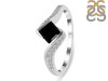 Black Tourmaline & White Topaz Ring BLS-RDR-346.