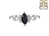 Black Tourmaline & White Topaz Ring BLS-RDR-349.