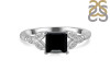 Black Tourmaline & White Topaz Ring BLS-RDR-353.