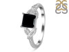 Black Tourmaline & White Topaz Ring BLS-RDR-353.