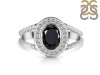 Black Tourmaline & White Topaz Ring BLS-RDR-359.