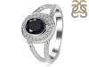Black Tourmaline & White Topaz Ring BLS-RDR-359.