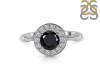 Black Tourmaline & White Topaz Ring BLS-RDR-364.