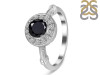 Black Tourmaline & White Topaz Ring BLS-RDR-364.