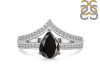 Black Tourmaline & White Topaz Ring BLS-RDR-372.