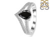Black Tourmaline & White Topaz Ring BLS-RDR-372.