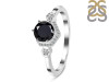 Black Tourmaline & White Topaz Ring BLS-RDR-373.