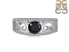 Black Tourmaline & White Topaz Ring BLS-RDR-375.