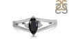Black Tourmaline & White Topaz Ring BLS-RDR-396.