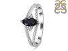 Black Tourmaline & White Topaz Ring BLS-RDR-396.