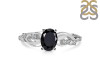 Black Tourmaline & White Topaz Ring BLS-RDR-402.