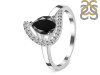 Black Tourmaline & White Topaz Ring BLS-RDR-404.