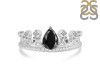 Black Tourmaline & White Topaz Ring BLS-RDR-405.