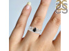 Black Tourmaline & White Topaz Ring BLS-RDR-405.