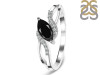 Black Tourmaline & White Topaz Ring BLS-RDR-422.