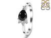 Black Tourmaline & White Topaz Ring BLS-RDR-433.