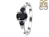 Black Tourmaline & White Topaz Ring BLS-RDR-434.