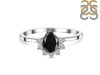 Black Tourmaline & White Topaz Ring BLS-RDR-436.