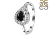 Black Tourmaline & White Topaz Ring BLS-RDR-438.