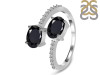 Black Tourmaline & White Topaz Ring BLS-RDR-440.