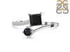 Black Tourmaline & White Topaz Ring BLS-RDR-441.