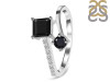 Black Tourmaline & White Topaz Ring BLS-RDR-441.