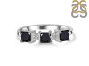 Black Tourmaline & White Topaz Ring BLS-RDR-443.