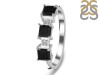 Black Tourmaline & White Topaz Ring BLS-RDR-443.
