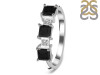 Black Tourmaline & White Topaz Ring BLS-RDR-443.