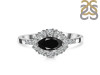 Black Tourmaline & White Topaz Ring BLS-RDR-446.